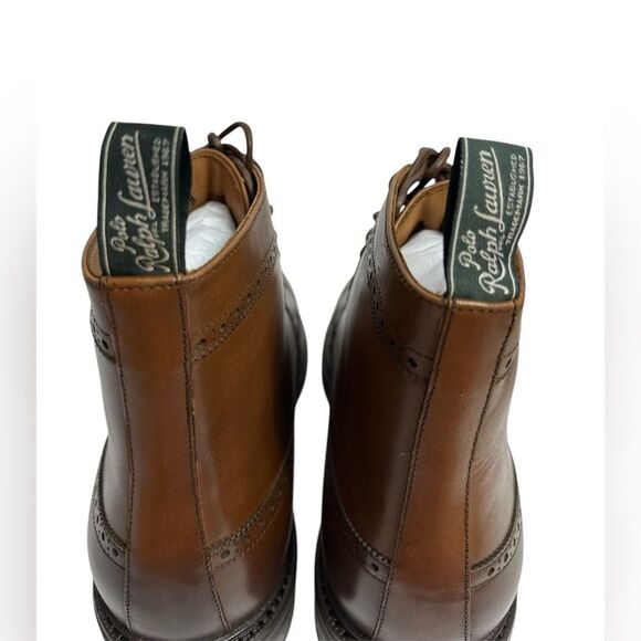 Polo Ralph Lauren Men's Asher Leather Wingtip Boots,‎ SIZE 11 - Picture 11 of 16